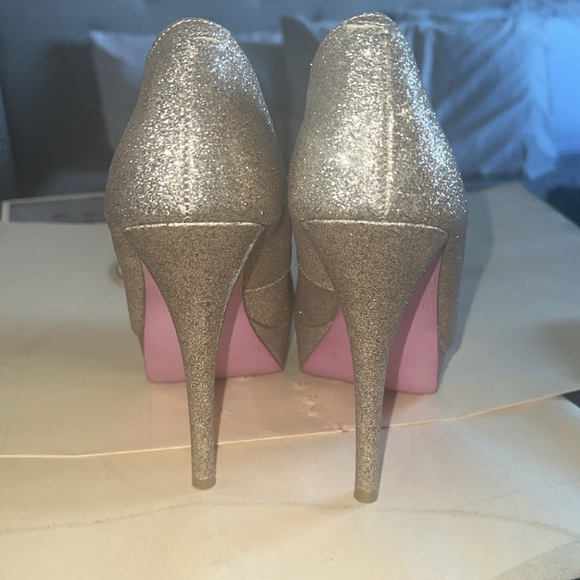 Steve Madden Glitter Heels Sz 9 - Picture 3 of 6